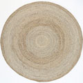 Zorro Round Jute Rugs Silver