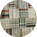 Amore Modern Square Pattern Round Rugs 21147-60
