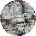 Amore Modern Grunge Round Rugs 21832-695
