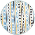 Bambino Round Modern Geometric Rugs 15922-460