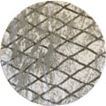SoHo Moroccan Round Shaggy Rugs 27774A White L. Grey