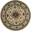 San Diego Traditional Round Rugs 2222A Cream Cream
