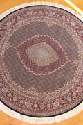 Melbourne Mahi Traditional Round Rug 87034A D. Blue