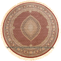 Melbourne Mahi Traditional Round Rug 87034A Red