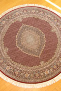 Melbourne Mahi Traditional Round Rug 87034A Red