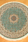 Tehran Traditional Round Rug 750201 Blue