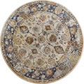 Las Vegas Traditional Round Rugs 3550F Cotton NBlue