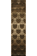 Alpi Floral Hallway Runner Rug 4418B Brown