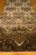 Alpi Floral Hallway Runner Rug 4418B Brown