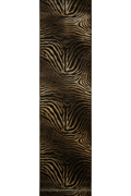 Alpi Animal Print Hallway Runner Rug 4422A Black