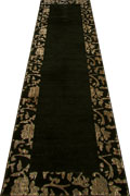Alpi Border Hallway Runner Rug 9447B Black