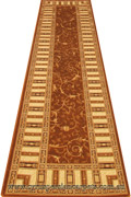 Fantastic Hallway Runner Rug 749 Brown Cream