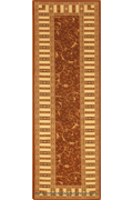 Fantastic Hallway Runner Rug 749 Brown Cream