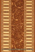 Fantastic Hallway Runner Rug 749 Brown Cream