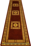 Fantastic Hallway Runner Rug 750 Bordeaux Cream