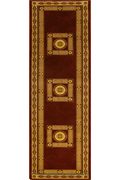Fantastic Hallway Runner Rug 750 Bordeaux Cream