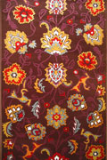 Infinity Hallway Runner Rug 4139X Brown D. Lilac