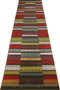 Infinity Hallway Runner Rug 4181X D.Lilac Red