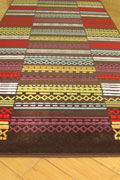 Infinity Hallway Runner Rug 4181X D.Lilac Red