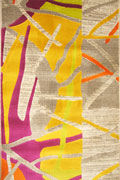 Luna Hallway Runner Rug 4173X Green Beige