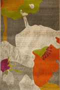 Luna Hallway Runner Rug 4253X L. Brown Orange