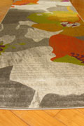 Luna Hallway Runner Rug 4253X L. Brown Orange