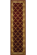 Maacoo Trellis Hallway Runner Rug 954 Red