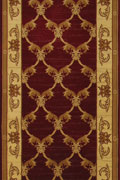 Maacoo Trellis Hallway Runner Rug 954 Red