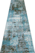 Morocco Hallway Runner Rugs 0W627 Cotton Aqua