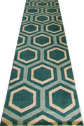 Morocco Geometric Hallway Runner Rug BF253 Turkuaz Cotton LJ