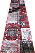 Patchworks Abstract Hallway Runner Rug 2998 Red