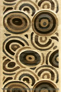 Pisa Circle Design Hallway Runner Rug 4334A White