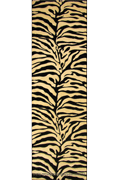Pisa Zebra Hallway Runner Rug 8807A White