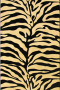 Pisa Zebra Hallway Runner Rug 8807A White