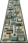 Pisa Geometric Hallway Runner Rug A056B-CM