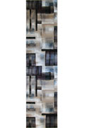 Pisa Abstract Hallway Runner Rug G433A Light Beige