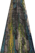 Rizzy Abstract Hallway Runner Rug 3606F Turquoise Multi