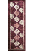 Romeo Hallway Runner Rug 1806A Dark Violet
