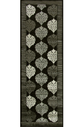 Romeo Hallway Runner Rug 1806A Black