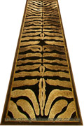 Romeo Hallway Runner Rug 9392B Black