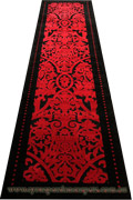 Romeo Hallway Runner Rug 9707A Black