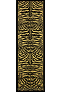 Khalaf Africa Zebra Hallway Runner Rug 275-785D