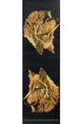 Khalaf Africa Wolf Hallway Runner Rug 65-770B
