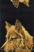 Khalaf Africa Wolf Hallway Runner Rug 65-770B