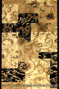 Rovigo Hallway Runner Rug 4634A Black Black