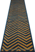 Marco Flatweave Hallway Runner Rug MG216-Tan-NBlue-LG