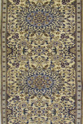 Nain Tabas Hand Knotted Wool & Silk Hallway Runner Rug