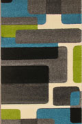 Como Hallway Runner Rug 3469 Gray