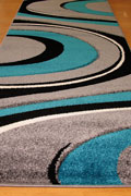 Como Hallway Runner Rug 3842 Gray