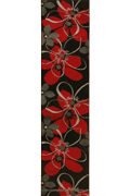 Nevada Hallway Runner Rug 6540A Black Red